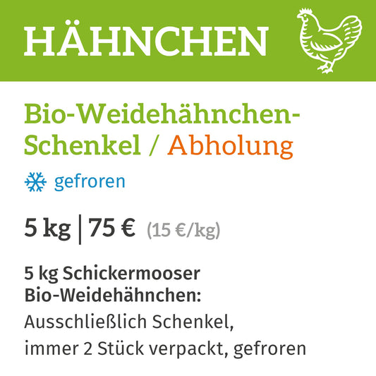 Bio-Weidehähnchen-Schenkel / Abholung am 06.+07.11.2026