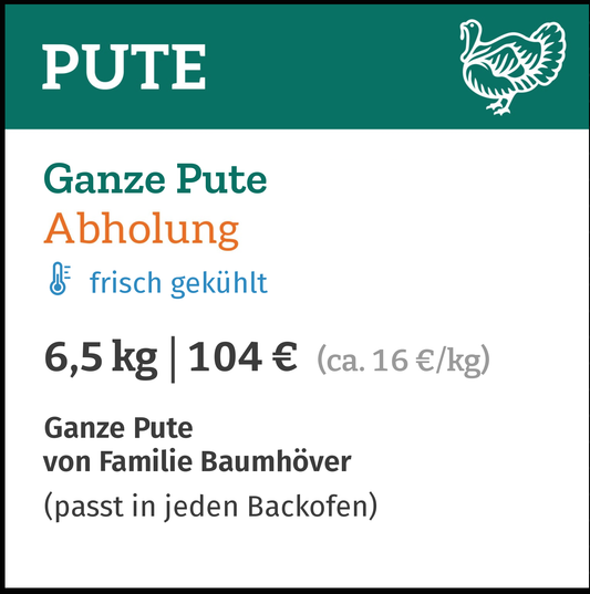 Weihnachtspute Abholung am 4.12+5.12