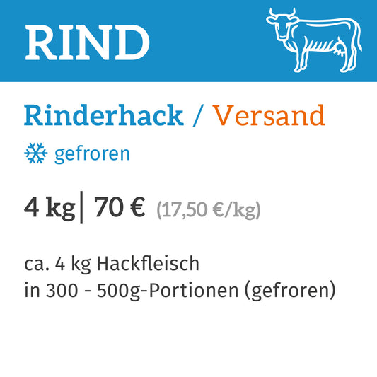 Rinderhack / Zustellung am 11.11.2026