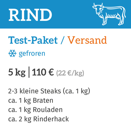 Rinder-Test-Paket / Zustellung am 11.11.2026