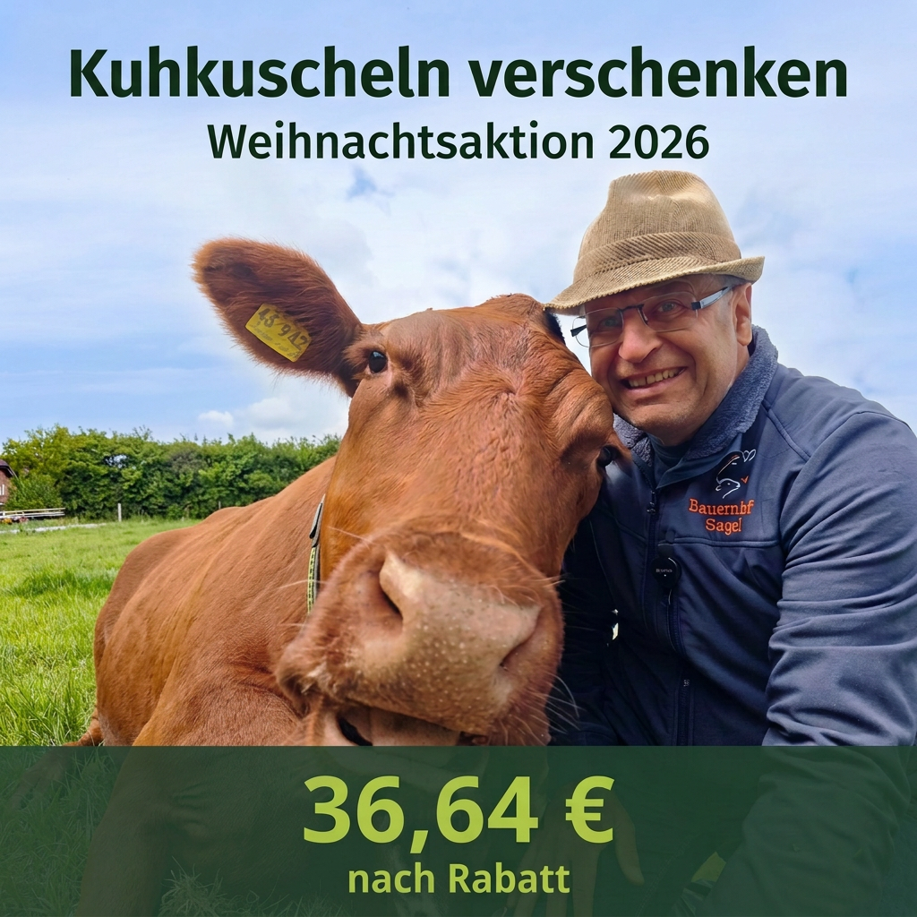 Kuhkuscheln verschenken – Weihnachtsaktion 2026, 36,64 € nach Rabatt.